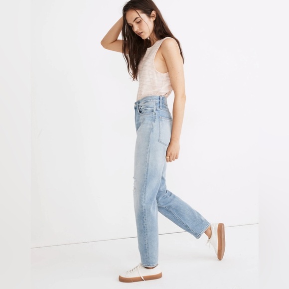 Madewell The Momjean in Gilford Wash: Ripped Edition size 26 Distressed - Picture 4 of 11